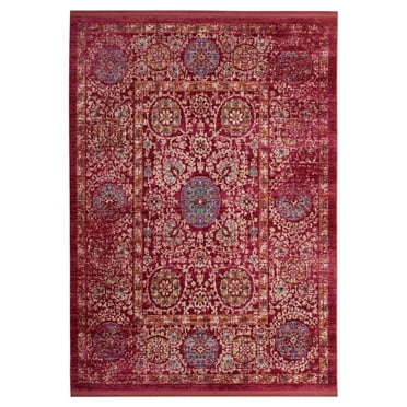 SAFAVIEH Sutton Roswell Transitional Area Rug, Fuchsia/Ivory, 8' x 10'