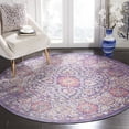 thumbnail image 1 of SAFAVIEH Sutton Roswell Transitional Area Rug, Lavender/Ivory, 6' x 6' Round, 1 of 6