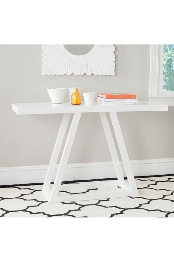 Sutton Solid Classic Lacquer Console, White