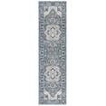 thumbnail image 1 of SAFAVIEH Sutton Winthrop Medallion Runner Rug, Grey/Navy, 2'2" x 8', 1 of 7