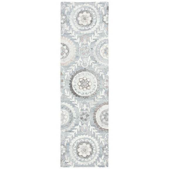 SAFAVIEH Suzani Collection SZN334F Handmade Grey Rug