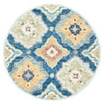 thumbnail image 1 of SAFAVIEH Suzani Eveleen Abstract Area Rug, Navy/Green, 6' x 6' Round, 1 of 7