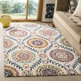 thumbnail image 1 of SAFAVIEH Suzani Iskra Medallion Wool Area Rug, Ivory/Multi, 8' x 10', 1 of 7