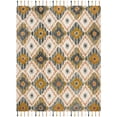 thumbnail image 1 of SAFAVIEH Suzani Leyla Southwestern Wool Runner Rug, Ivory/Gold, 2'3" x 8', 1 of 8