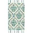 thumbnail image 1 of SAFAVIEH Suzani Oakley Geometric Wool Area Rug, Ivory/Turquoise, 3' x 5', 1 of 4
