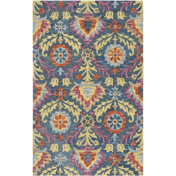 SAFAVIEH Suzani SZN312A Hand-hooked Blue / Multi Rug