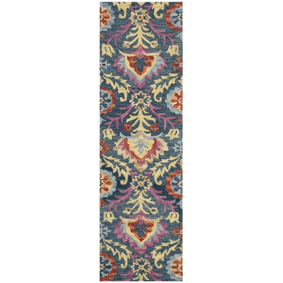SAFAVIEH Suzani SZN312A Hand-hooked Blue / Multi Rug