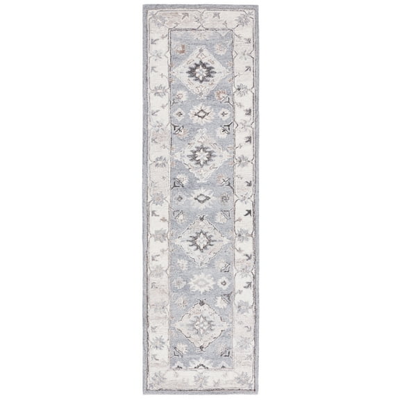 SAFAVIEH Suzani SZN331A Handmade Grey / Ivory Rug