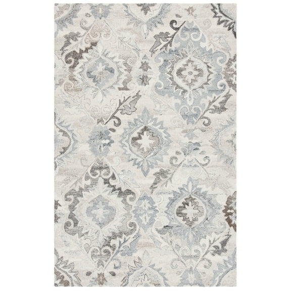 SAFAVIEH Suzani SZN336A Handmade Ivory / Grey Rug