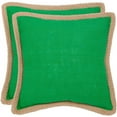 thumbnail image 1 of SAFAVIEH Sweet Sorona Solid Pillow, 18" x 18", Green, Set of 2, 1 of 4