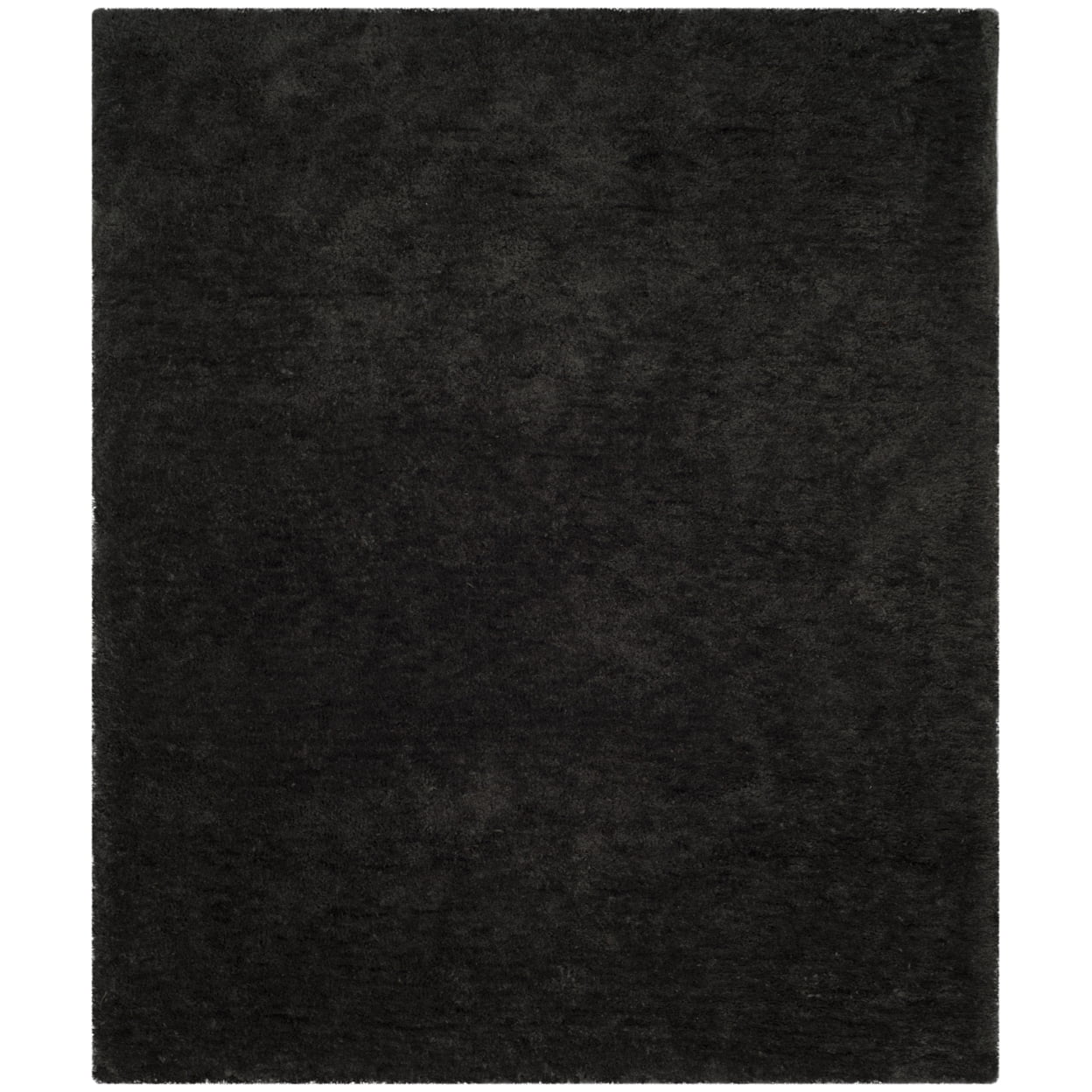 Charcoal Luxe Faux Sheepskin 8' x 10' Hand-Tufted Shag Rug