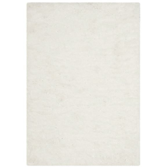 SAFAVIEH Sybella Solid Plush Polyester Sheep Shag Area Rug, Ivory, 2' x 3'