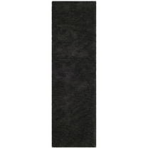 SAFAVIEH Sybella Solid Plush Polyester Sheep Shag Runner Rug, Charcoal, 2'3" x 6'