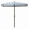 thumbnail image 1 of SAFAVIEH Sydney 6.5' Beach Patio Umbrella, White/Light Blue, 1 of 5