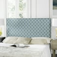thumbnail image 1 of SAFAVIEH Sydney Classic Glam Upholstered Headboard, Full, Blue/White, 1 of 3