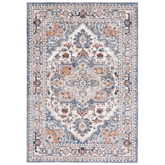 SAFAVIEH Symphony Caolan Medallion Area Rug, Ivory/Grey, 8' x 10'