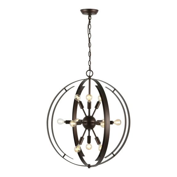 SAFAVIEH Syosset 12-Light LED Orb Iron Pendant Light with Shade