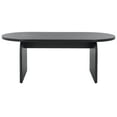thumbnail image 1 of SAFAVIEH Syura Modern Oval Wood Coffee Table, Black, 1 of 1