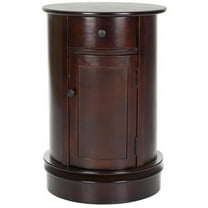 SAFAVIEH Tabitha Swivel Accent Table Dark Cherry