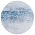 thumbnail image 1 of SAFAVIEH Tacoma Archer Abstract Machine Washable Area Rug, Grey/Blue, 4' x 4' Round, 1 of 8