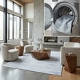 thumbnail image 1 of SAFAVIEH Tacoma Asher Abstract Machine Washable Area Rug, Grey/Turquoise, 4' x 6', 1 of 12