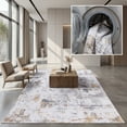 thumbnail image 1 of SAFAVIEH Tacoma Braiden Traditional Machine Washable Area Rug, Grey/Gold, 6' x 9', 1 of 11