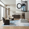 thumbnail image 1 of SAFAVIEH Tacoma Brian Abstract Machine Washable Area Rug, Beige/Turquoise, 9' x 12', 1 of 12