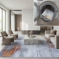 thumbnail image 1 of SAFAVIEH Tacoma Cymone Traditional Machine Washable Area Rug, Grey/Rust, 6' x 9', 1 of 14