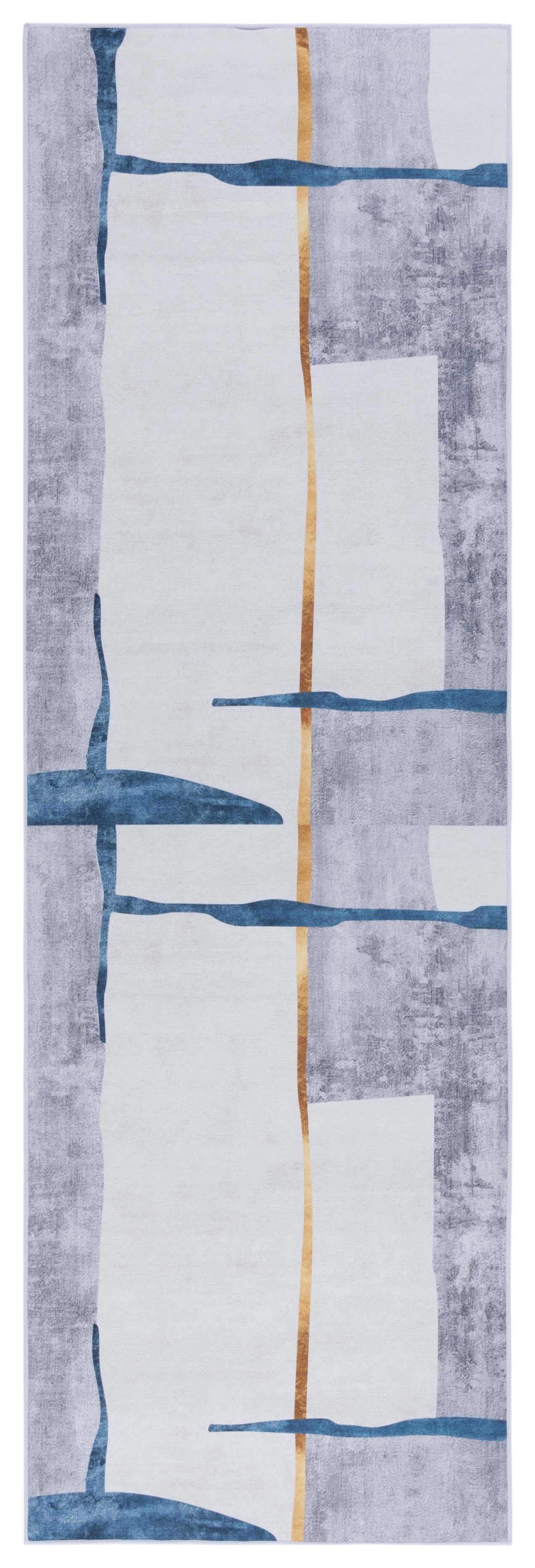 SAFAVIEH Tacoma Gemma Traditional Machine Washable Runner Rug, Grey ...