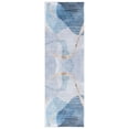 thumbnail image 1 of SAFAVIEH Tacoma Leon Abstract Machine Washable Runner Rug, Blue/Gold, 2'6" x 10', 1 of 8