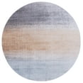 thumbnail image 1 of SAFAVIEH Tacoma Lue Abstract Machine Washable Area Rug, Grey/Rust, 4' x 4' Round, 1 of 8