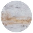 thumbnail image 1 of SAFAVIEH Tacoma Mike Traditional Machine Washable Area Rug, Grey/Rust, 6' x 6' Round, 1 of 9