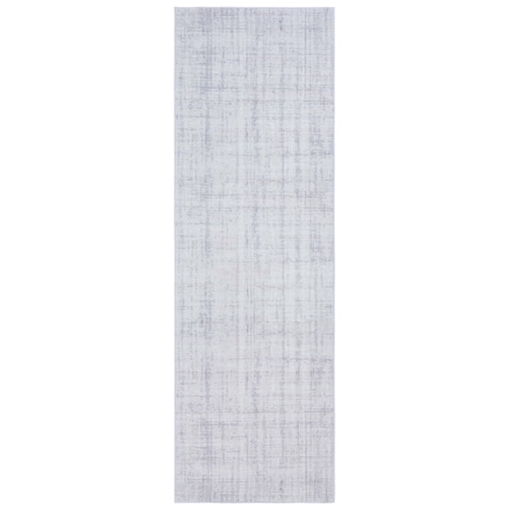 SAFAVIEH Tacoma Nelson Traditional Machine Washable Runner Rug, Light Grey/Grey, 2'6" x 8'
