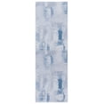 thumbnail image 1 of SAFAVIEH Tacoma Richard Abstract Machine Washable Runner Rug, Grey/Blue, 2'6" x 12', 1 of 8