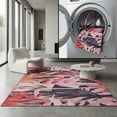 thumbnail image 1 of SAFAVIEH Tacoma Valerie Abstract Machine Washable Area Rug, Pink/Rust, 9' x 12', 1 of 13