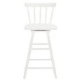 thumbnail image 1 of SAFAVIEH Tage Modern Style Swivel Counter Stool, White (17.3 in. W x 17.1 in. D x 37.8 in. H), 1 of 11