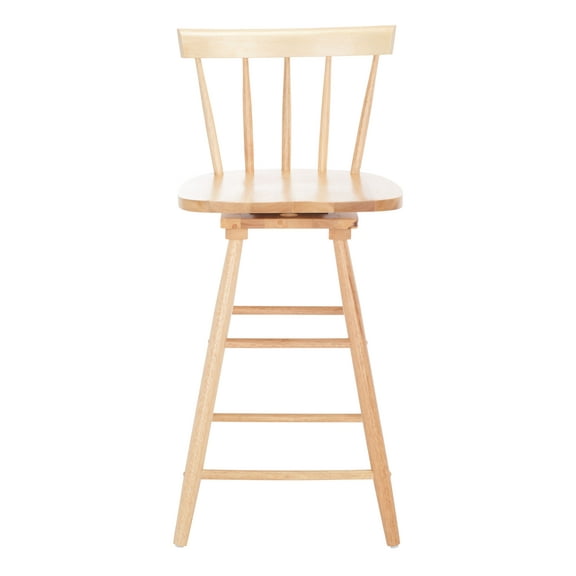 SAFAVIEH Tage Square Mid Back Counter Stool, Natural
