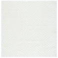 thumbnail image 1 of SAFAVIEH Tahoe Ainsley Geometric Shag Area Rug, White, 3' x 3' Square, 1 of 7