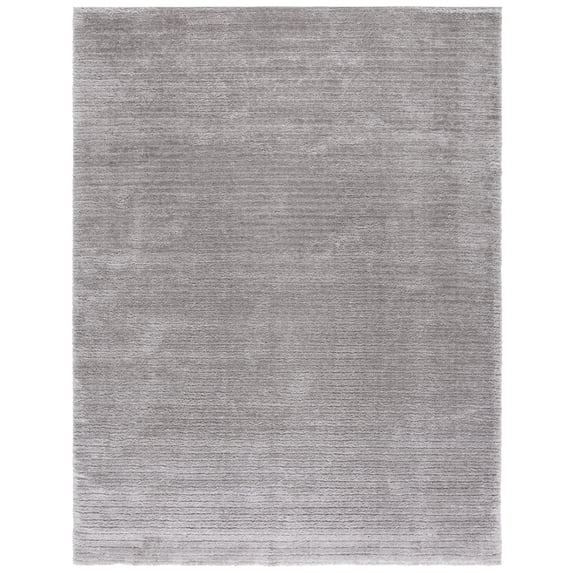 SAFAVIEH Tahoe Candyce Solid Shag Area Rug, Grey, 9' x 12'