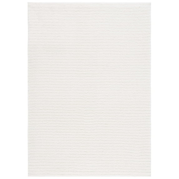 SAFAVIEH Tahoe Candyce Solid Shag Area Rug, Ivory, 5' x 7'