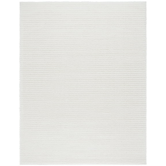 SAFAVIEH Tahoe Candyce Solid Shag Area Rug, Ivory, 8' x 10'