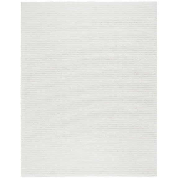 SAFAVIEH Tahoe Candyce Solid Shag Area Rug, Ivory, 9' x 12'