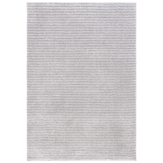 SAFAVIEH Tahoe Candyce Solid Shag Area Rug, Light Grey, 5' x 7'