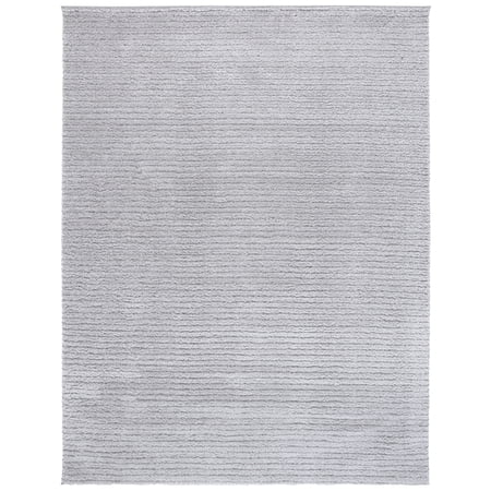 SAFAVIEH Tahoe Candyce Solid Shag Area Rug, Light Grey, 8' x 10'