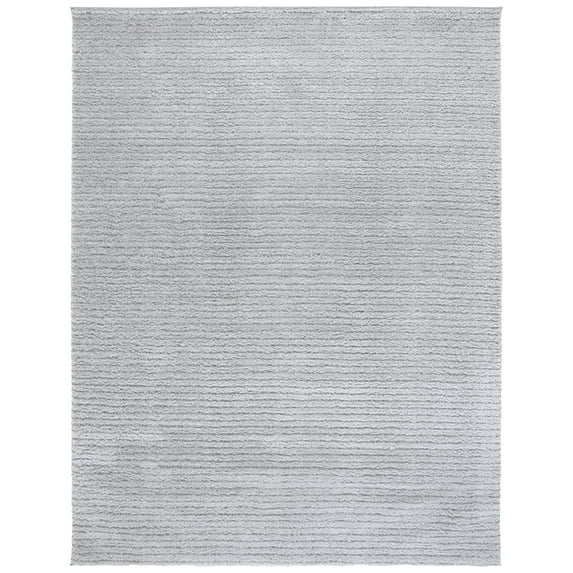 SAFAVIEH Tahoe Candyce Solid Shag Area Rug, Light Grey, 9' x 12'