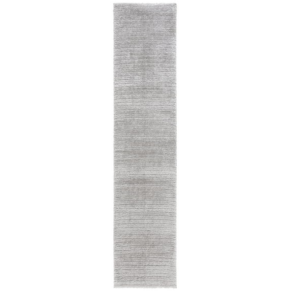 SAFAVIEH Tahoe Candyce Solid Shag Runner Rug, Grey, 2' x 9'