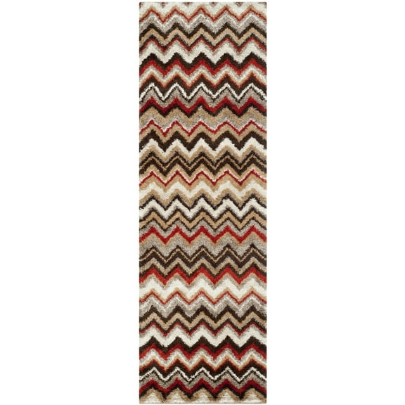 SAFAVIEH Tahoe Collection TAH477G Beige / Brown Rug