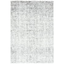 SAFAVIEH Tahoe Earleen Distressed Shag Area Rug, Ivory/Gray, 8' x 10'
