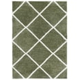 thumbnail image 1 of SAFAVIEH Tahoe Elwyn Trellis Shag Area Rug, 5' x 7', Sage/White, 1 of 8