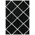 thumbnail image 1 of SAFAVIEH Tahoe Elwyn Trellis Shag Area Rug, 8' x 10', Black/White, 1 of 8